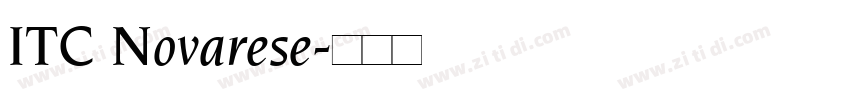ITC Novarese字体转换